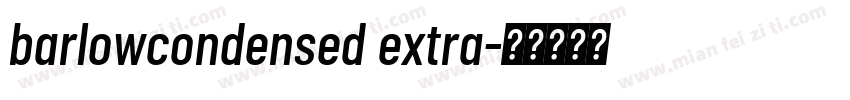 barlowcondensed extra字体转换